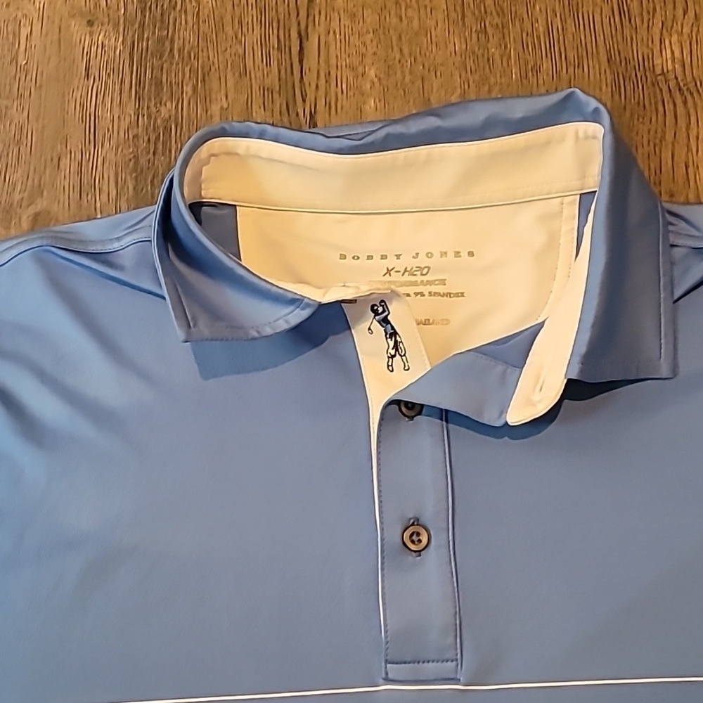 Bobby Jones X-H2O Preformance Men's Large Golf Polo - Picture 2 of 5